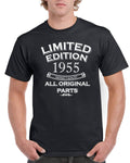 Mens 70th Birthday T Shirt Top Shirt Gift Present Sixty Eight Limited Edition Year 1955 All Original Parts Funny 70 Years old Tee Graphic Tee – Aesthetic Look · Top Pick For Any Outfit