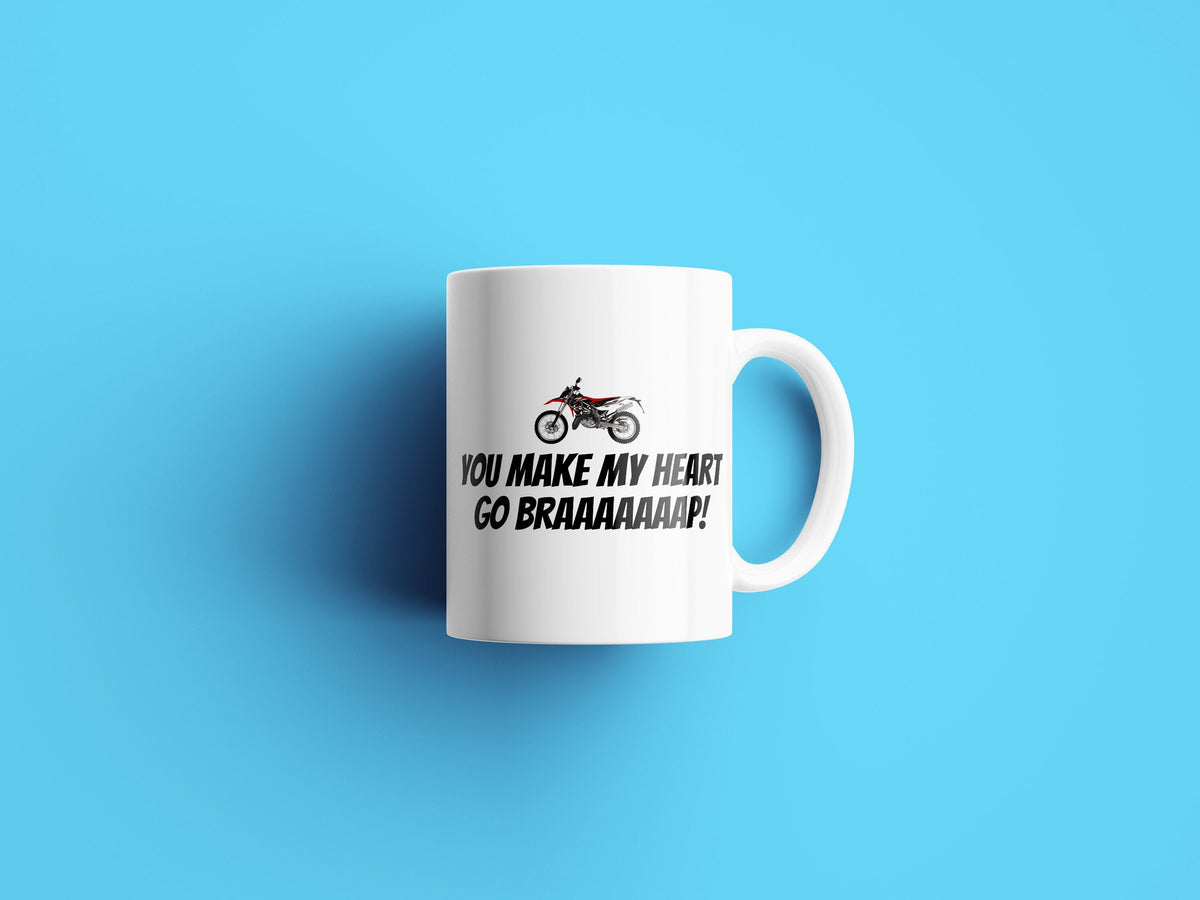 Dirt Bike Coffee Mug Motocross Valentine Dirt Bike Love Gift Valentine39s Day or Anniversary Gift Heart Go Braap Graphic Tee – Aesthetic Look · Trending Graphic Apparel