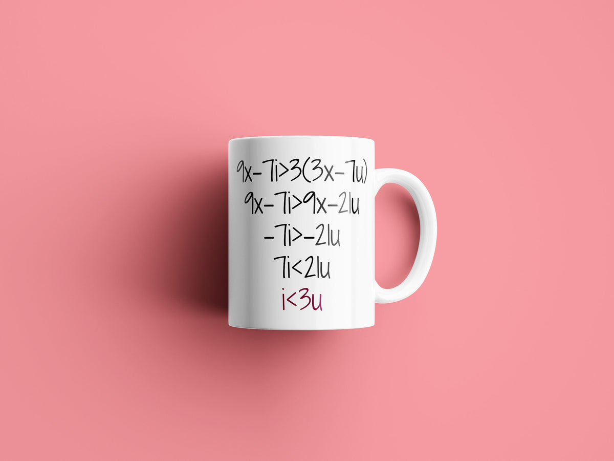 Math Nerd Mug Cute Math Teacher Gift Valentine39s Day Present Anniversary Gift I Love You Graphic Tee – Easygoing Wear · Must-Have Style