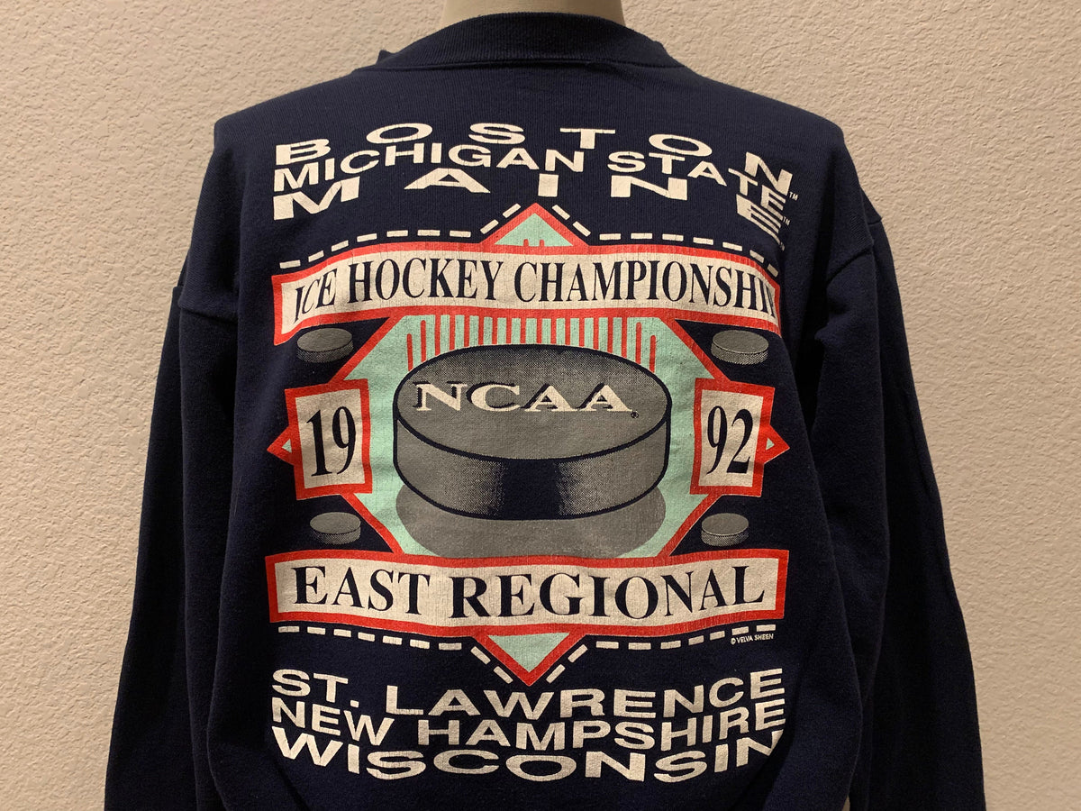 Vintage 9039s NCAA 1992 Ice Hockey Championship East Regional Crewneck Sweatshirt Size L Sweatshirt – Warm & Stylish · High-Quality Print