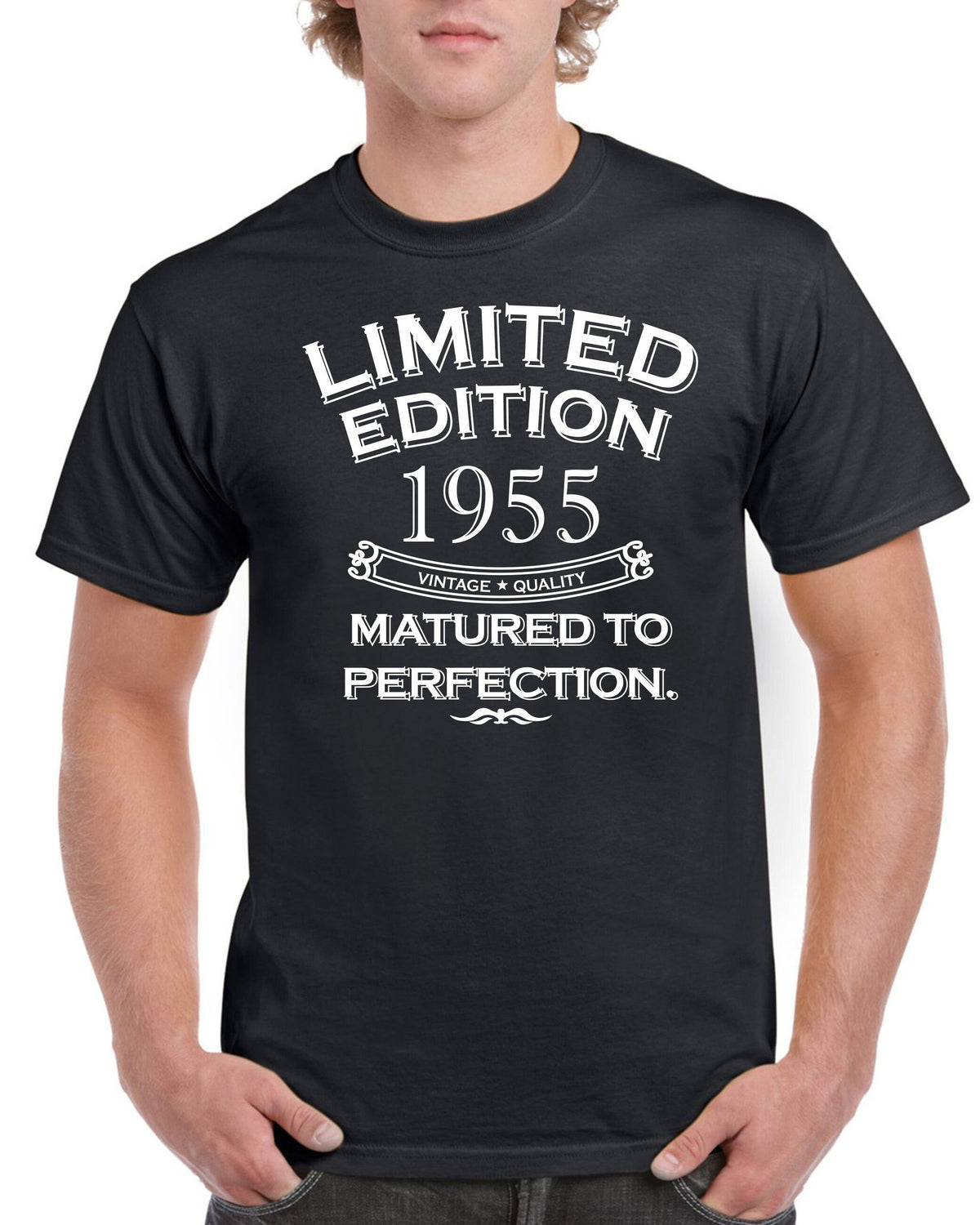 Mens 70th Birthday T Shirt Top Shirt Gift Present Sixty Six Limited Edition Year 1955 Matured To Perfection Funny 70 Years old Tee Graphic Tee – Premium Graphic · Great Gift For Fans