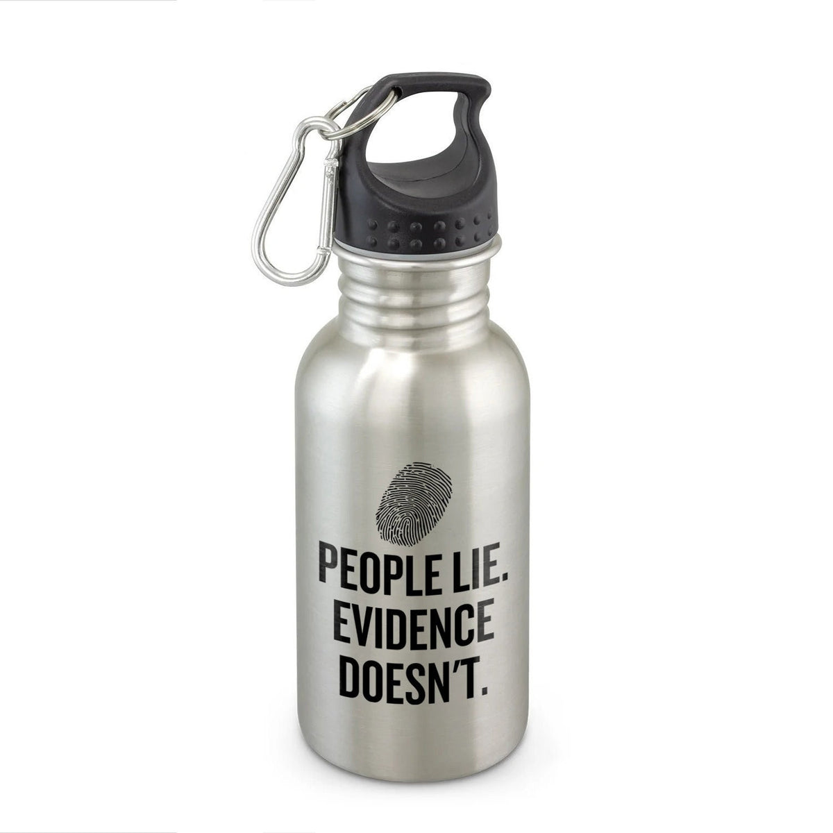 Crime Lab Water Bottle Crime Lab Tech Gift Forensics Present People Lie Evidence Doesn39t Crime Scene Investigator Graphic Tee – Cozy Vibes · Must-Have Style