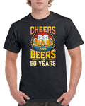 90th Birthday TShirt Gift For Dad Cheers Beers To 1934 90YearOld Men39s Cotton Tee Graphic Tee – Cozy Vibes · Top Pick For Any Outfit