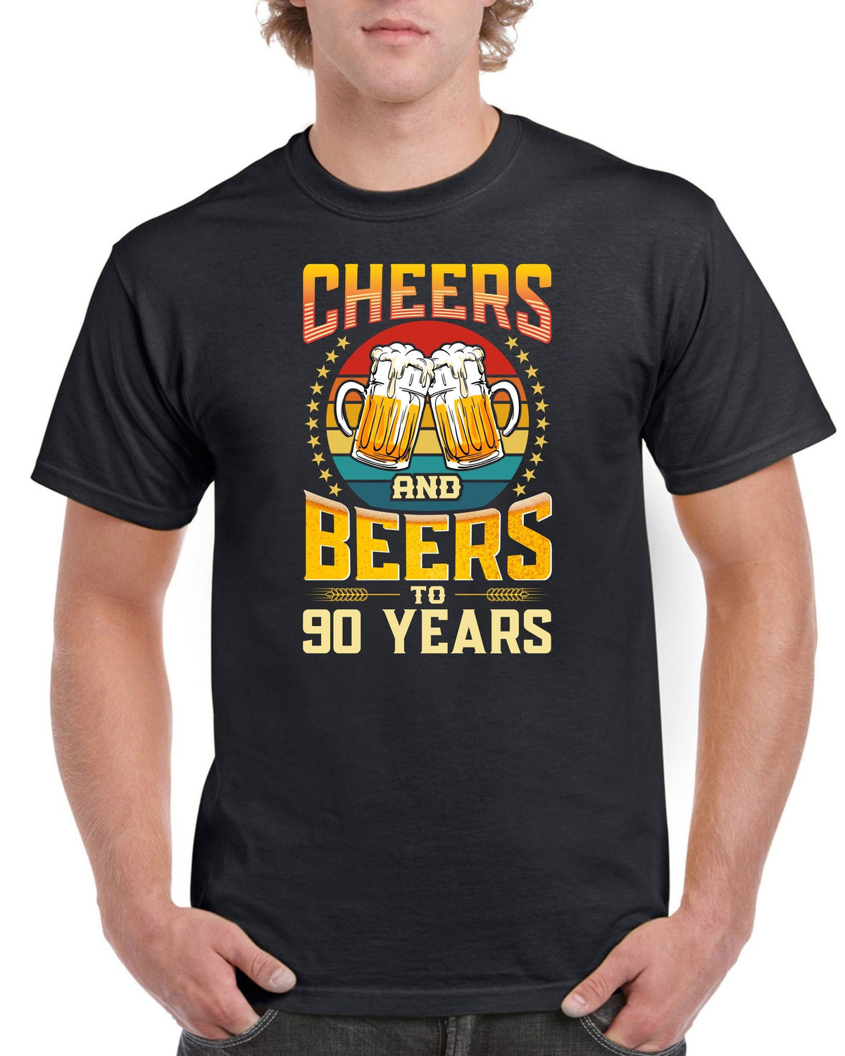 90th Birthday TShirt Gift For Dad Cheers Beers To 1934 90YearOld Men39s Cotton Tee Graphic Tee – Cozy Vibes · Top Pick For Any Outfit