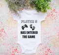 Baby Birth Announcement Onesie. Player 5 Has Entered The Game Baby Body. Baby Birth Announcement Bodysuit. Newborn Bodysuit.