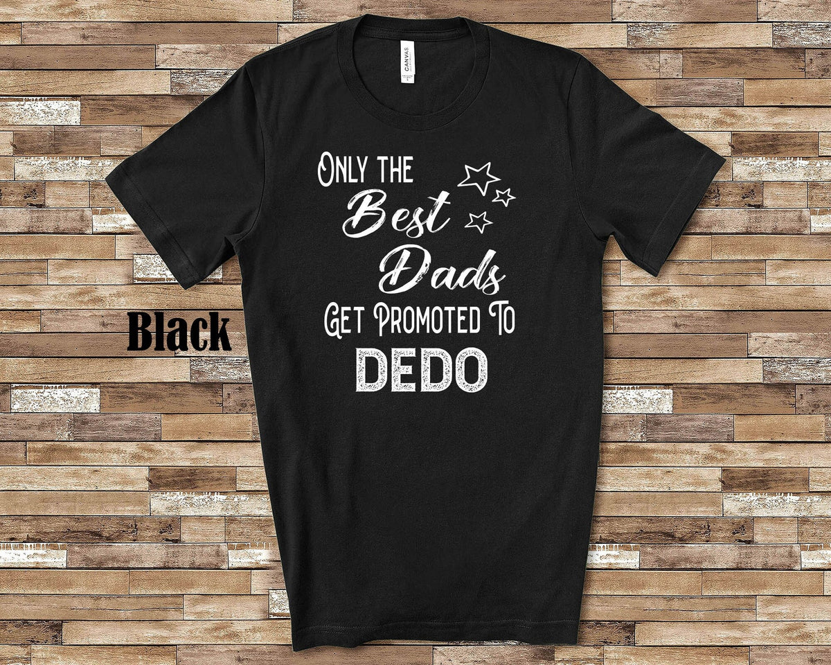 The Best Dads Get Promoted to Dedo Grandpa Tshirt Ukrainian Grandfather Gift Idea for Father39s Day Birthday Christmas or Pregnancy Reveal Graphic Tee – Aesthetic Look · Trending Graphic Apparel