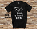 The Best Dads Get Promoted to Lolo Grandpa Tshirt Filipino Grandfather Gift Idea for Father39s Day Birthday Christmas or Pregnancy Reveal Graphic Tee – Warm & Stylish · Perfect For Daily Wear
