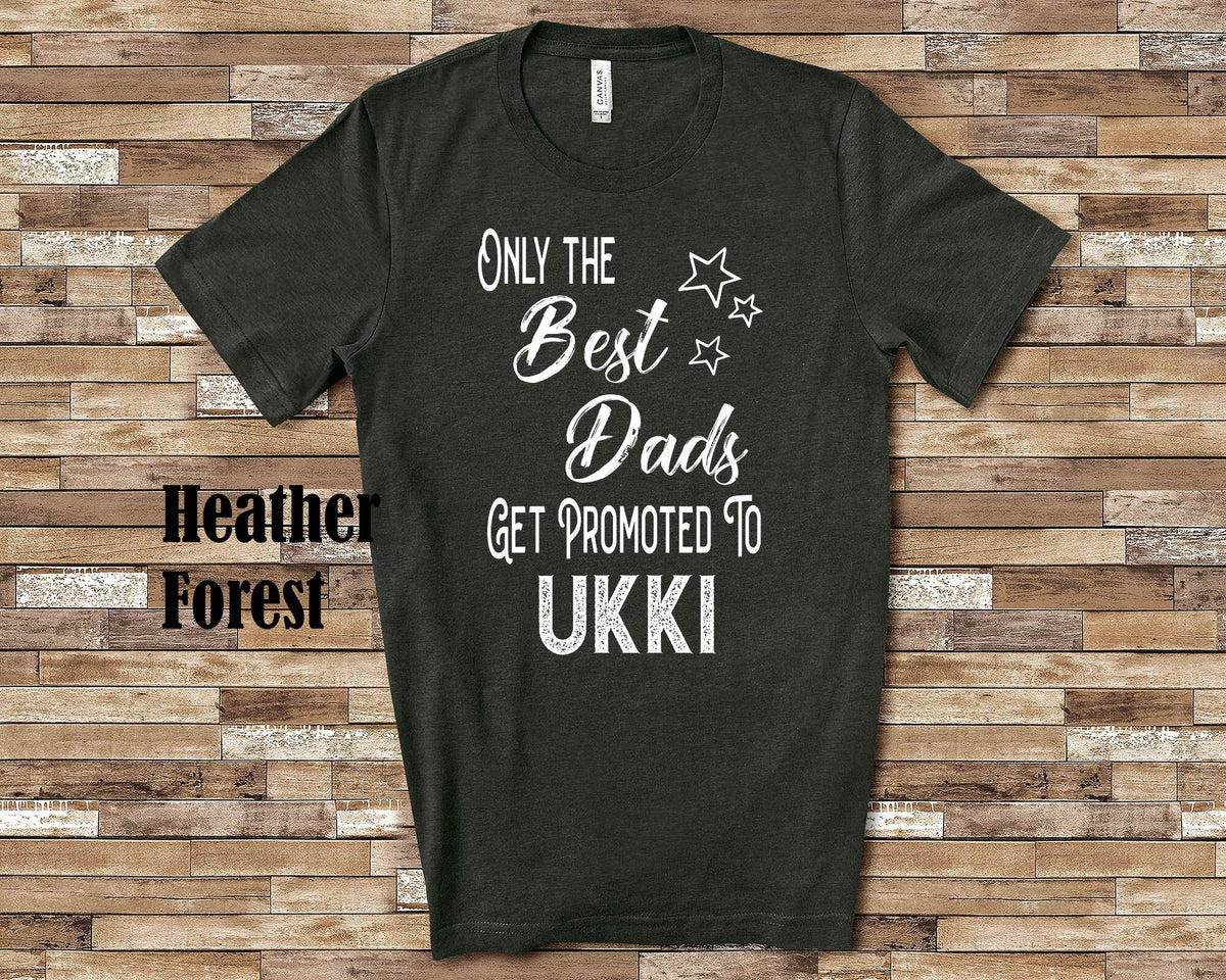 The Best Dads Get Promoted to Ukki Grandpa Tshirt Finnish Grandfather Gift Idea for Father39s Day Birthday Christmas or Pregnancy Reveal Graphic Tee – Easygoing Wear · Top Pick For Any Outfit