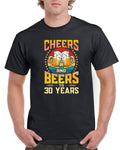 30th Birthday Gifts Thirty Cheers Beers To 30 Years Funny Old Shirt Tee T Shirt Graphic Tee – Cozy Vibes · Trending Graphic Apparel