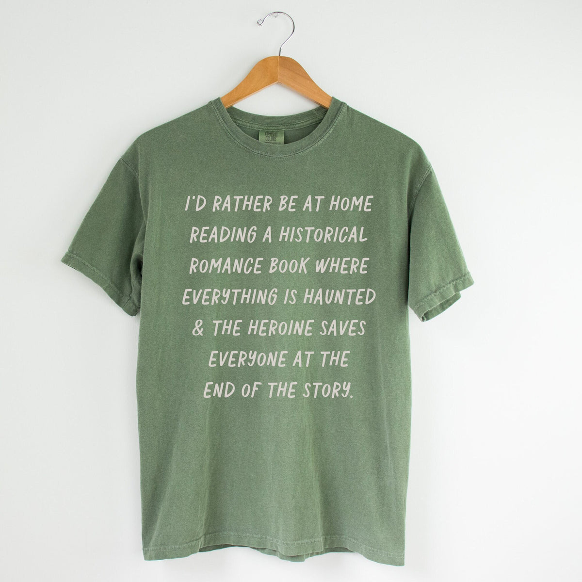 Funny Bookish Tee for Reader Who Loves Historical Romance Rather Be Home Reading Spooky History TShirt for Librarian or Creative Writer Graphic Tee – Warm & Stylish · High-Quality Print