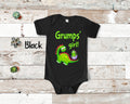 Grumps39 Girl Cute Grandpa Name Dinosaur Baby Bodysuit Tshirt Toddler Shirt for a Special Grandfather Gift or Pregnancy Reveal Announcement Graphic Tee – Feel-Good Design · High-Quality Print