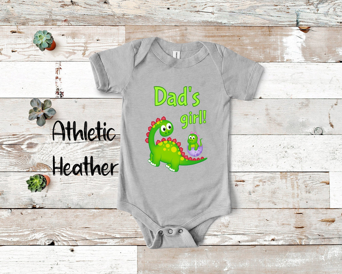 Dad39s Girl Cute Father Name Dinosaur Baby Bodysuit Tshirt or Toddler Shirt for a Special Daddy Gift or Pregnancy Reveal Announcement Graphic Tee – Premium Graphic · Top Pick For Any Outfit