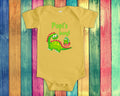 Popi39s Boy Cute Grandpa Name Dinosaur Baby Bodysuit Tshirt or Toddler Shirt for a Special Grandfather Gift or Pregnancy Reveal Announcement Graphic Tee – Feel-Good Design · Great Gift For Fans