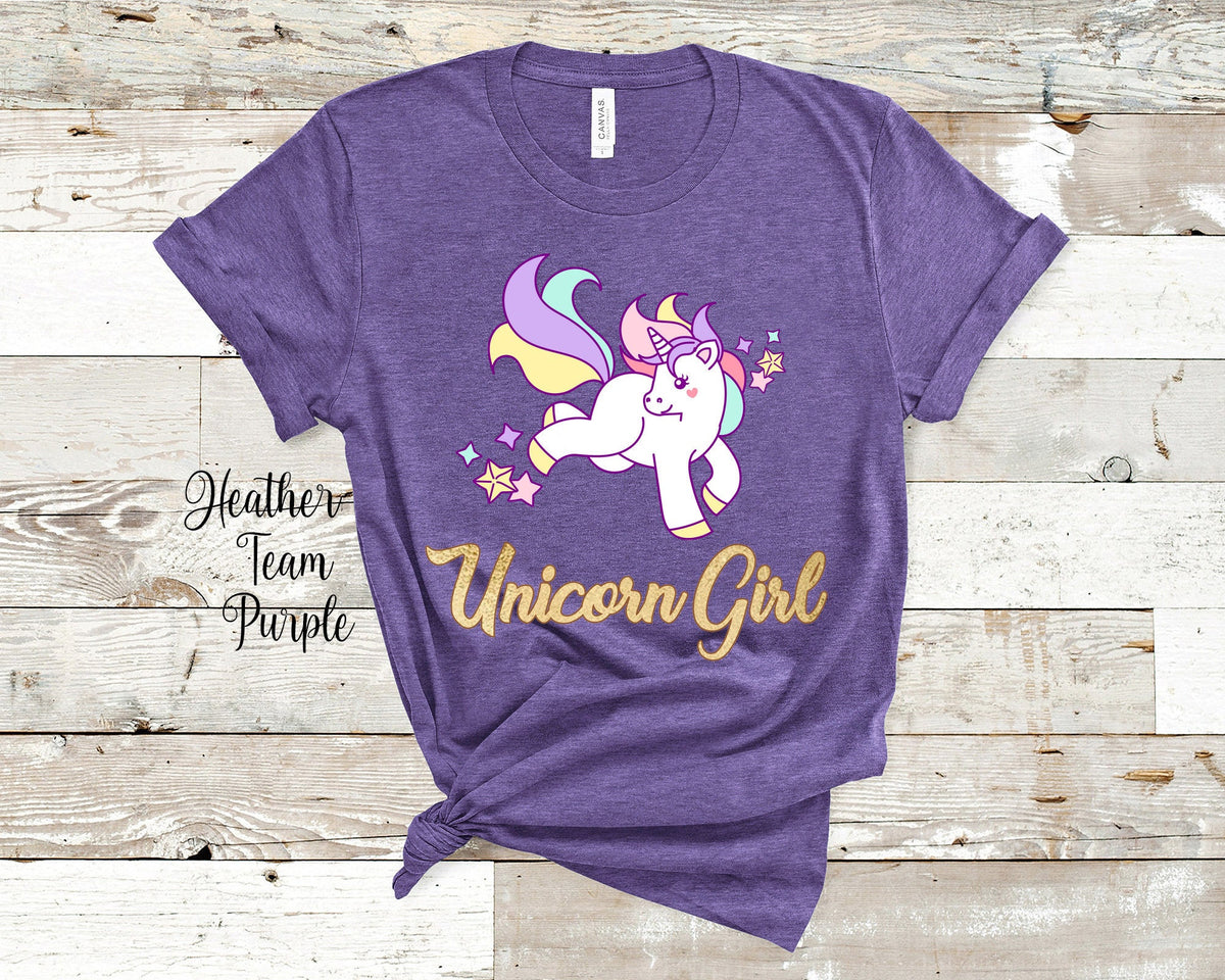 Unicorn Girl Tshirt for Girls Perfect for Girls Unicorn Gift Graphic Tee – Warm & Stylish · High-Quality Print