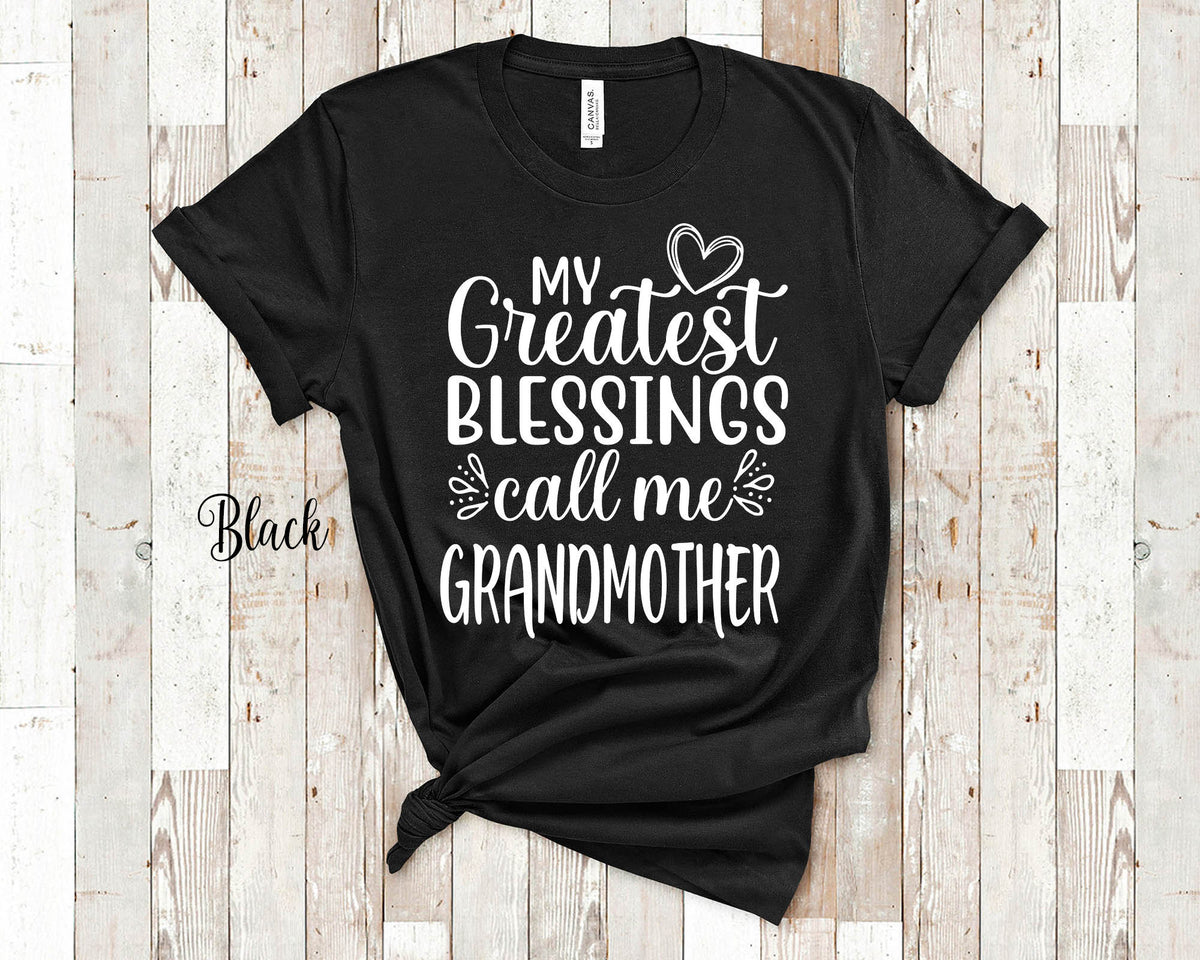 My Greatest Blessings Call Me Grandmother Grandma Tshirt Special Gift Idea for Mother39s Day Birthday Christmas or Pregnancy Reveal Graphic Tee – Aesthetic Look · Must-Have Style