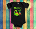 Mommy39s Boy Cute Mom Name Dinosaur Baby Bodysuit Tshirt or Toddler Shirt for a Special Mother Gift or Pregnancy Reveal Announcement Graphic Tee – Feel-Good Design · Top Pick For Any Outfit