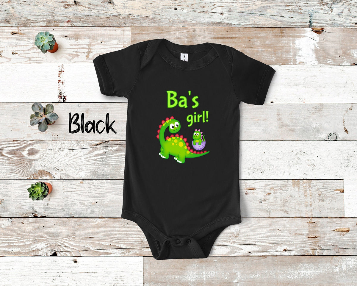 Ba39s Girl Cute Grandma Name Dinosaur Baby Bodysuit Tshirt or Toddler Shirt for a Vietnamese Grandmother Gift or Pregnancy Announcement Graphic Tee – Premium Graphic · High-Quality Print