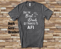 The Best Dads Get Promoted to Afi Grandpa Tshirt Nordic Grandfather Gift Idea for Father39s Day Birthday Christmas or Pregnancy Reveal Graphic Tee – Bold Style · Trending Graphic Apparel