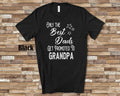 The Best Dads Get Promoted to Grandpa Grandpa Tshirt Special Grandfather Gift Idea for Father39s Day Birthday Christmas or Pregnancy Reveal Graphic Tee – Aesthetic Look · Top Pick For Any Outfit