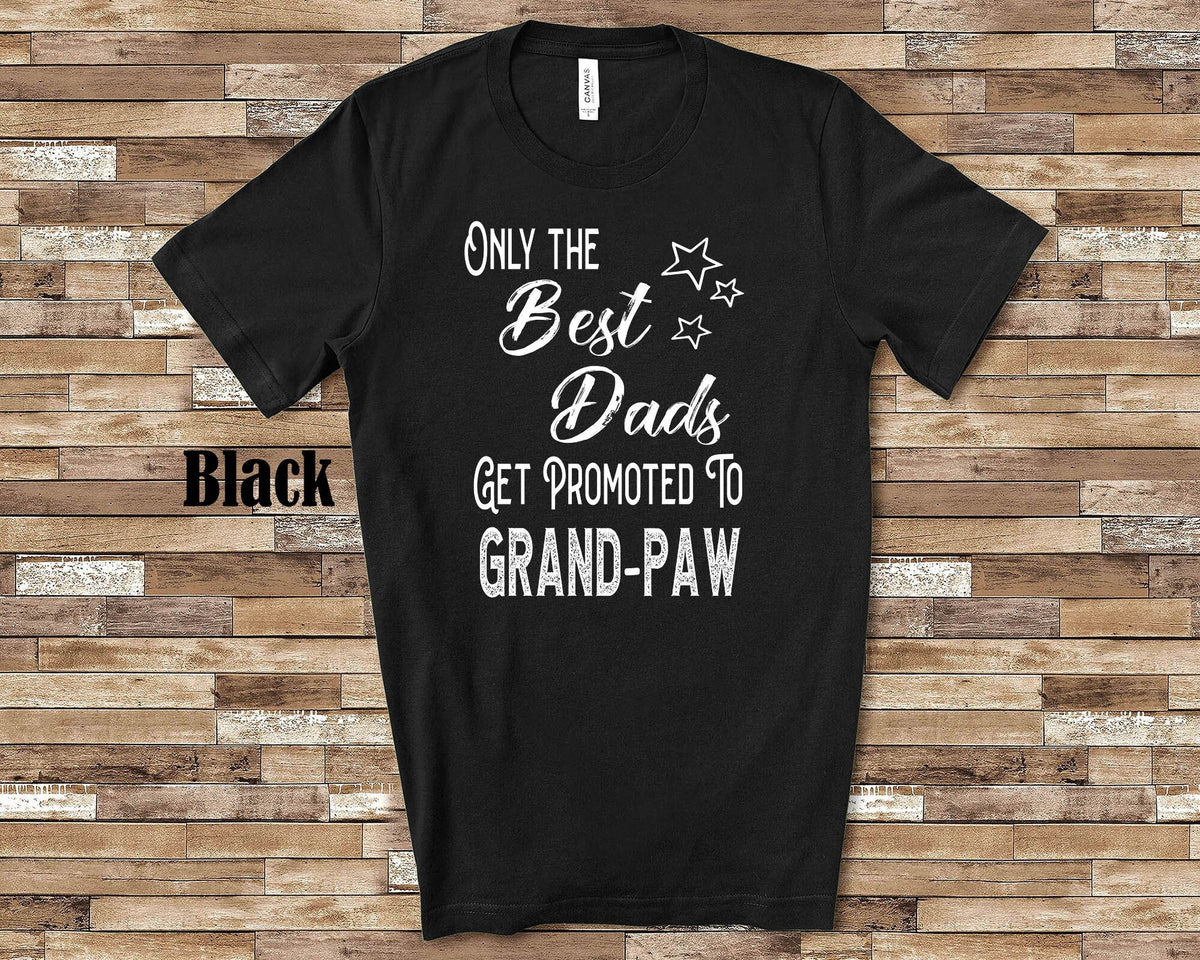 The Best Dads Get Promoted to GrandPaw Grandpa Tshirt Special Grandfather Gift Idea for Father39s Day Birthday Christmas Pregnancy Reveal Graphic Tee – Fan Favorite · High-Quality Print