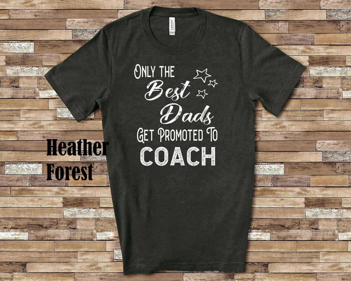 The Best Dads Get Promoted to Coach Grandpa Tshirt Special Grandfather Gift Idea for Father39s Day Birthday Christmas or Pregnancy Reveal Graphic Tee – Cozy Vibes · Must-Have Style