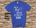 The Best Dads Get Promoted to Saba Grandpa Tshirt Jewish Grandfather Gift Idea for Father39s Day Birthday Christmas or Pregnancy Reveal Graphic Tee – Cozy Vibes · Trending Graphic Apparel