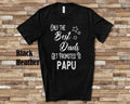 The Best Dads Get Promoted to Papu Grandpa Tshirt Greek Grandfather Gift Idea for Father39s Day Birthday Christmas or Pregnancy Reveal Graphic Tee – Fan Favorite · Must-Have Style