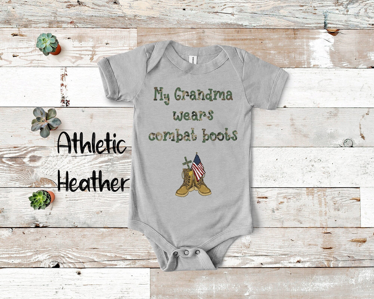 My Grandma Wears Combat Boots Unique Grandmother Gift for Granddaughter or Grandson or Pregnancy Announcement Can Customize Grandma Name Graphic Tee – Fan Favorite · Must-Have Style