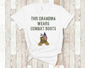 This Grandma Wears Combat Boots Great Birthday Mothers Day Fathers Day Christmas Gifts for Grandmother Can Customize Grandma Name Graphic Tee – Warm & Stylish · Top Pick For Any Outfit
