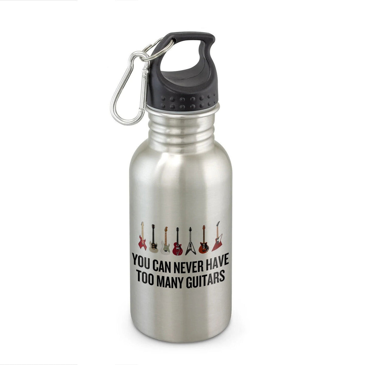 Guitar Player Gift Guitarist Water Bottle Guitarist Gift Electric Guitars Guitar Collector You Can Never Have Too Many Guitars Graphic Tee – Bold Style · Perfect For Daily Wear