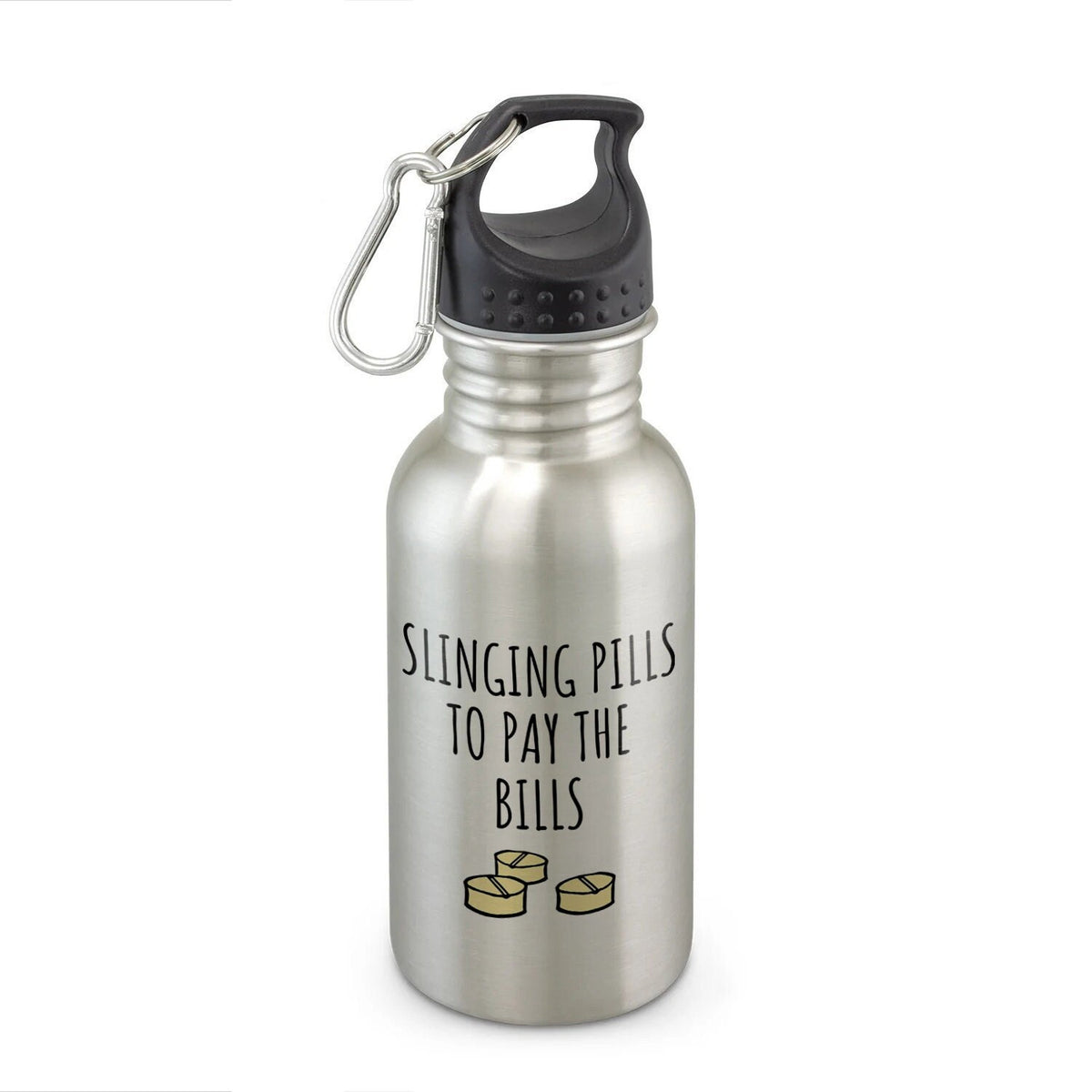 Funny Pharmacist Water Bottle Pharmacy Technician Gift Pharmacy Present Slinging Pills To Pay The Bills Graphic Tee – Fan Favorite · Trending Graphic Apparel