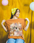 Funny and Whimsical Farm Animal Tee Shirt Inspired by 90s Animal Tees Ridiculous and Cozy Cute Floral TShirt for Animal Lover or Farmer Graphic Tee – Aesthetic Look · Must-Have Style