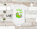 GPop39s Girl Cute Grandpa Name Dinosaur Baby Bodysuit Tshirt or Toddler Shirt for a Special Grandfather Gift or Pregnancy Announcement Graphic Tee – Soft Feel · Perfect For Daily Wear