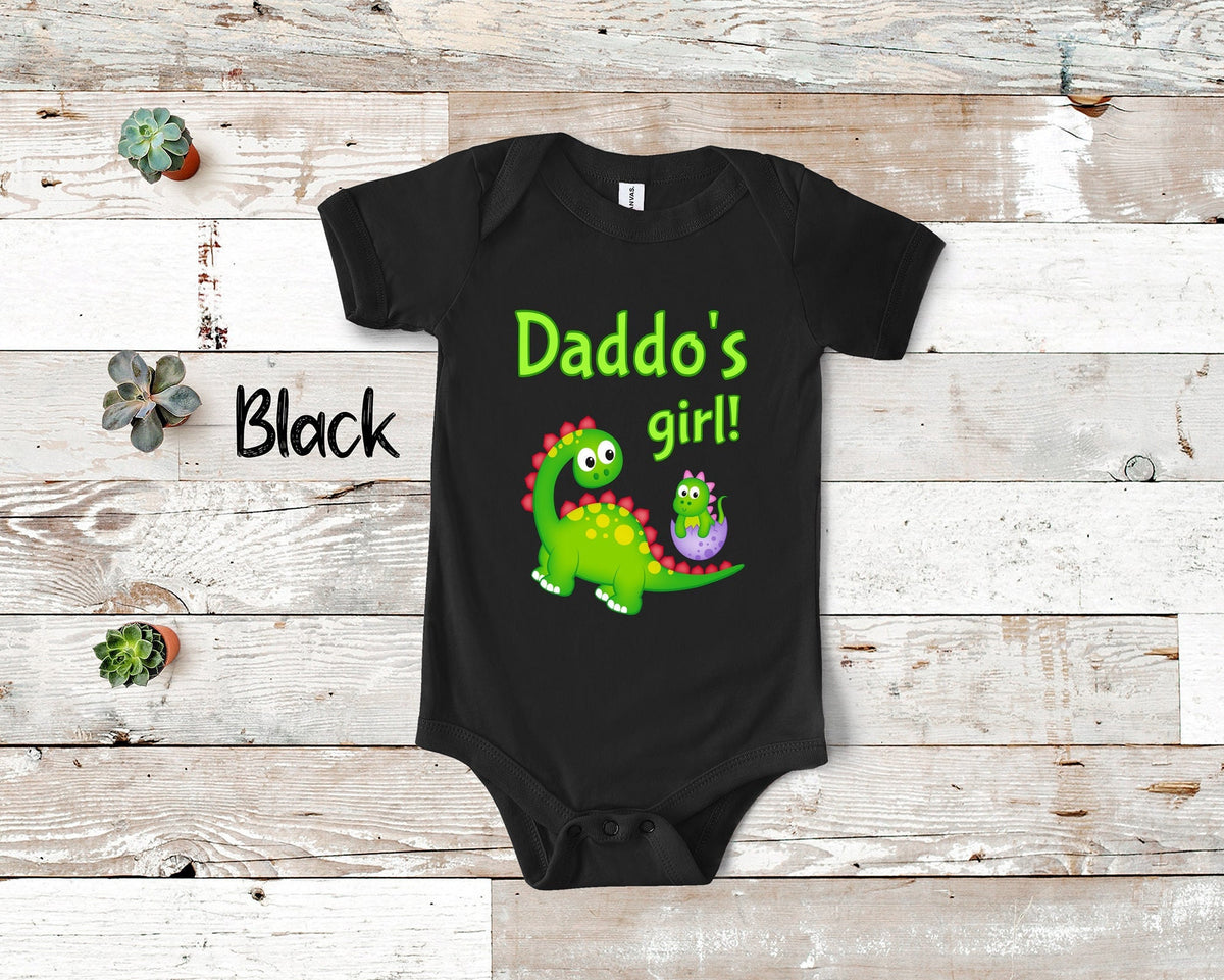 Daddo39s Girl Cute Grandpa Name Dinosaur Baby Bodysuit Tshirt or Toddler Shirt for a Special Grandfather Gift or Pregnancy Announcement Graphic Tee – Bold Style · Perfect For Daily Wear