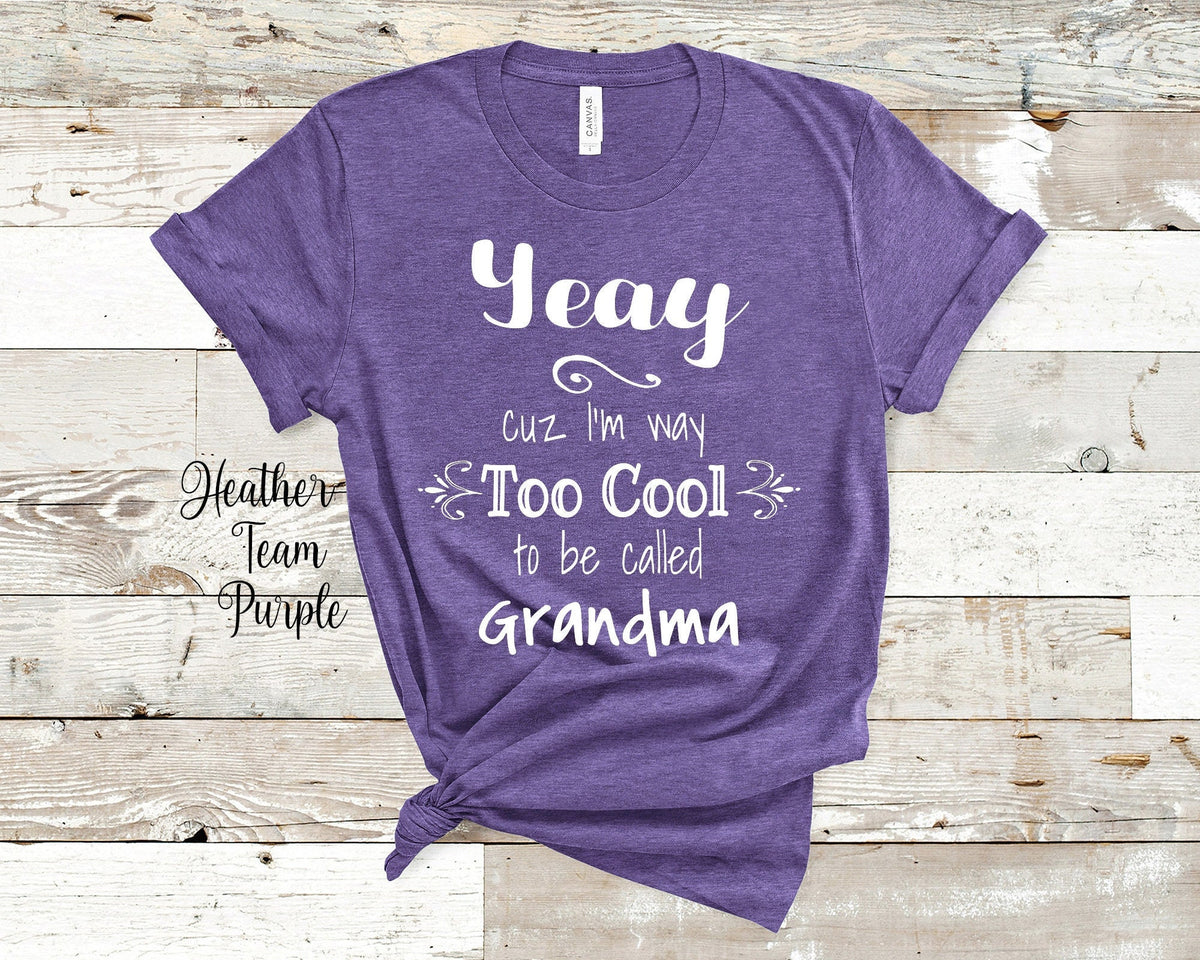 Too Cool Yeay Grandma Tshirt Cambodia Cambodian Grandmother Gift Idea for Mother39s Day Birthday Christmas or Pregnancy Reveal Announcement Graphic Tee – Warm & Stylish · Top Pick For Any Outfit