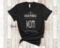 Blessed Mom Tshirt Special Mother Gift Idea for Mother39s Day Birthday Christmas or Pregnancy Reveal Announcement Graphic Tee – Easygoing Wear · Trending Graphic Apparel