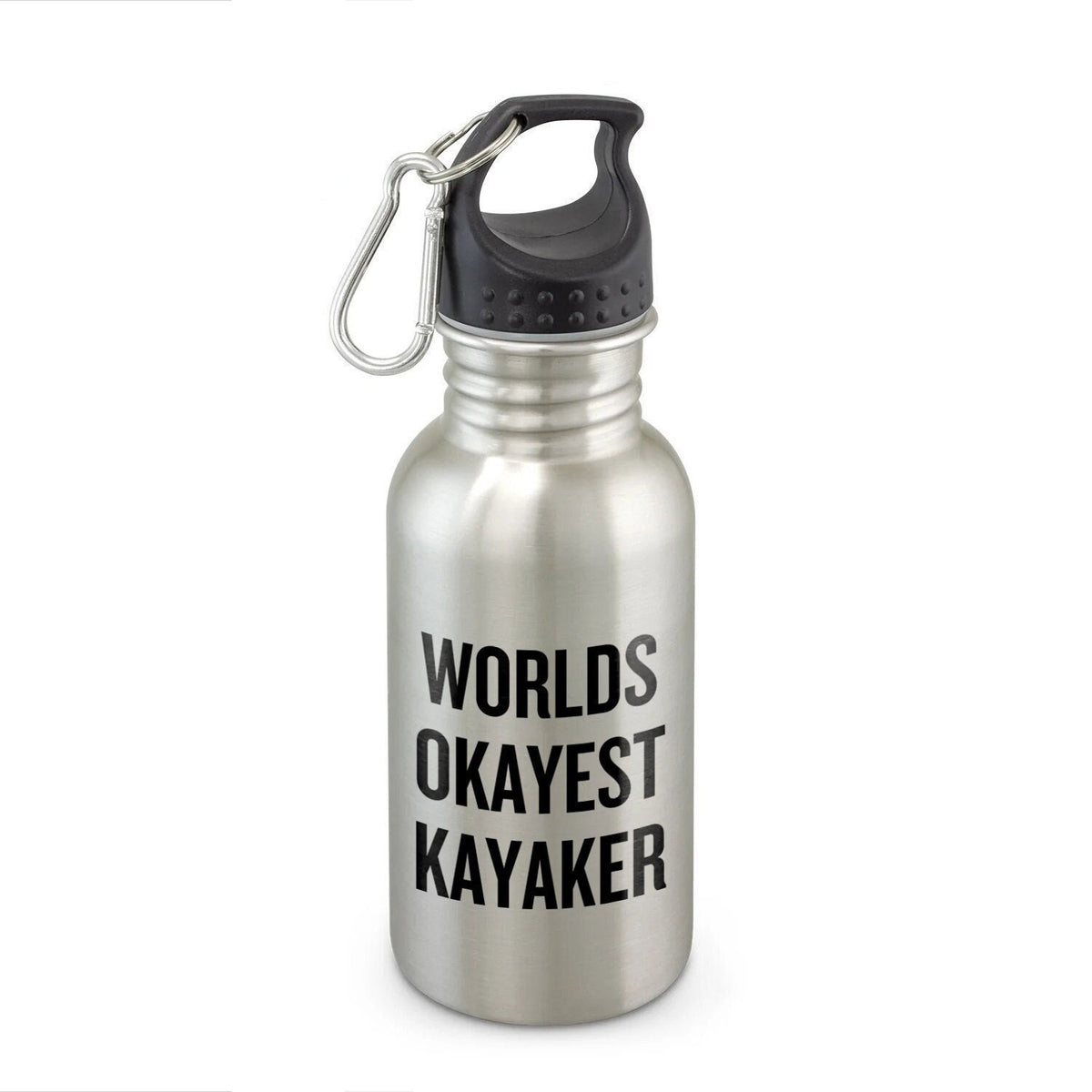 Funny Kayak Water Bottle Kayaker Gift Kayaking Present Idea World39s Okayest Kayaker Graphic Tee – Easygoing Wear · Perfect For Daily Wear
