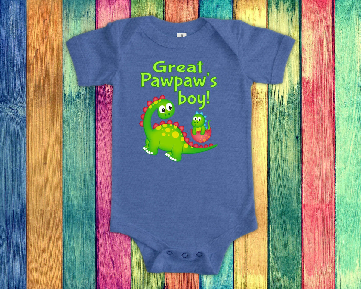 Great Pawpaw39s Boy Cute Great Grandpa Name Dinosaur Baby Bodysuit Tshirt or Toddler Shirt for a Great Grandfather Gift or Pregnancy Reveal Graphic Tee – Cozy Vibes · Perfect For Daily Wear