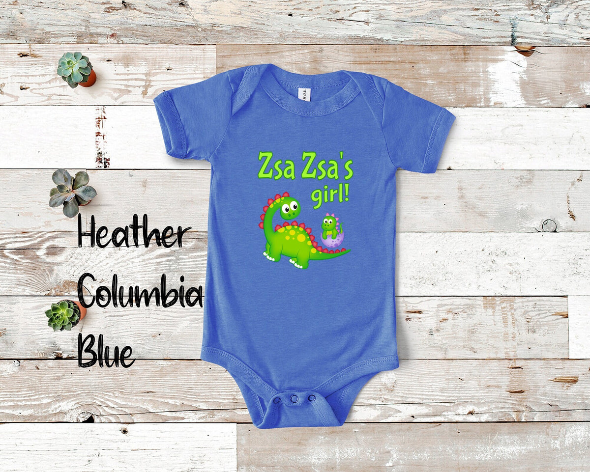 Zsa Zsa39s Girl Cute Grandma Name Dinosaur Baby Bodysuit Tshirt or Toddler Shirt for a Polish Grandmother Gift or Pregnancy Announcement Graphic Tee – Easygoing Wear · Must-Have Style