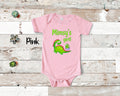 Mimsy39s Girl Cute Grandma Name Dinosaur Baby Bodysuit Tshirt or Toddler Shirt for a Special Grandmother Gift or Pregnancy Announcement Graphic Tee – Fan Favorite · Perfect For Daily Wear