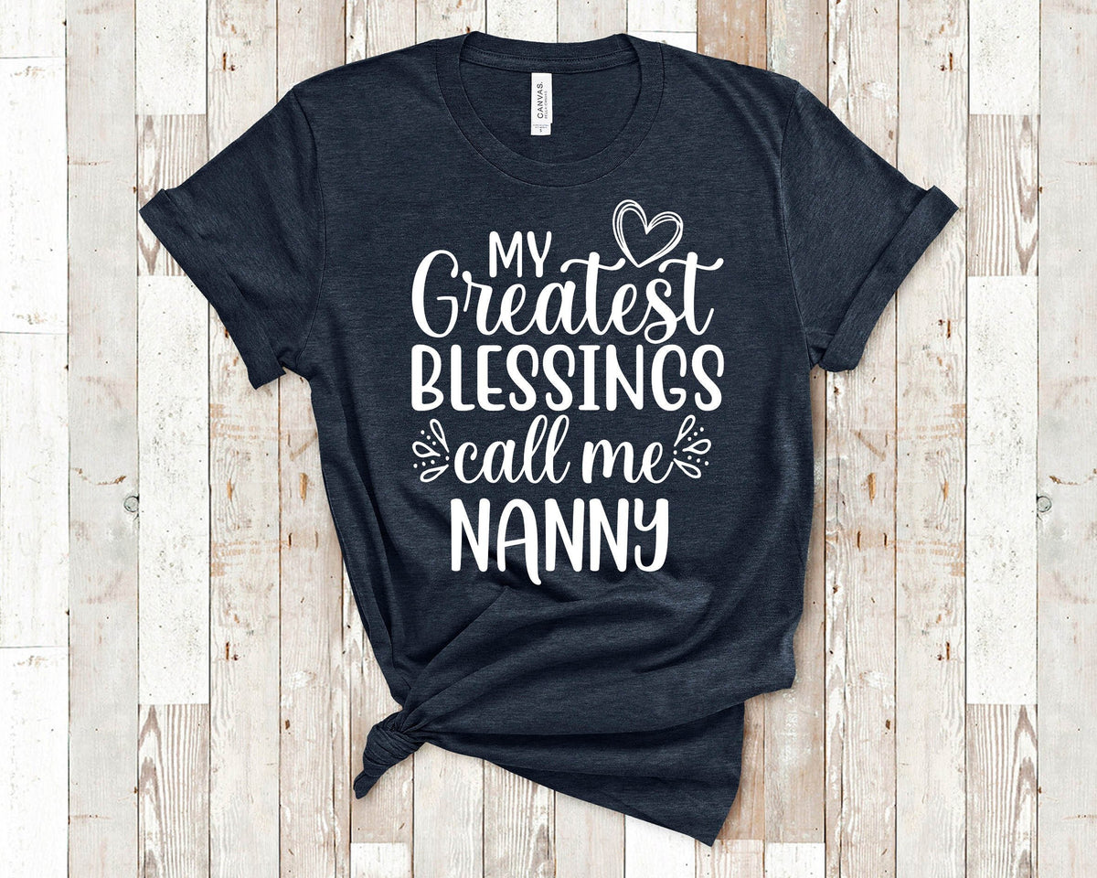 My Greatest Blessings Call Me Grandma Tshirt Grandmother Gift Idea for Mother39s Day Birthday Christmas or Pregnancy Reveal Announcement Graphic Tee – Soft Feel · Trending Graphic Apparel