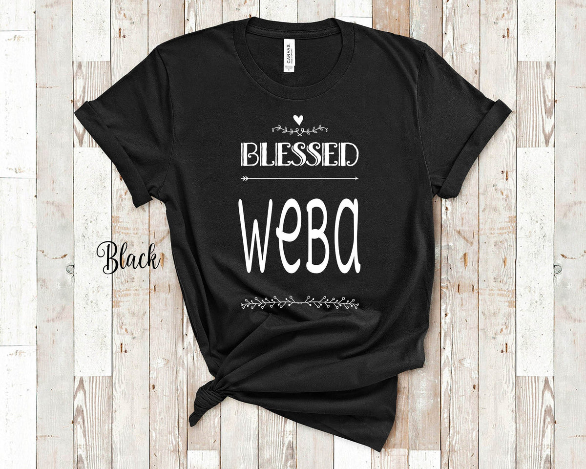 Blessed Weba Grandma Tshirt Special Grandmother Gift Idea for Mother39s Day Birthday Christmas or Pregnancy Reveal Announcement Graphic Tee – Cozy Vibes · Perfect For Daily Wear