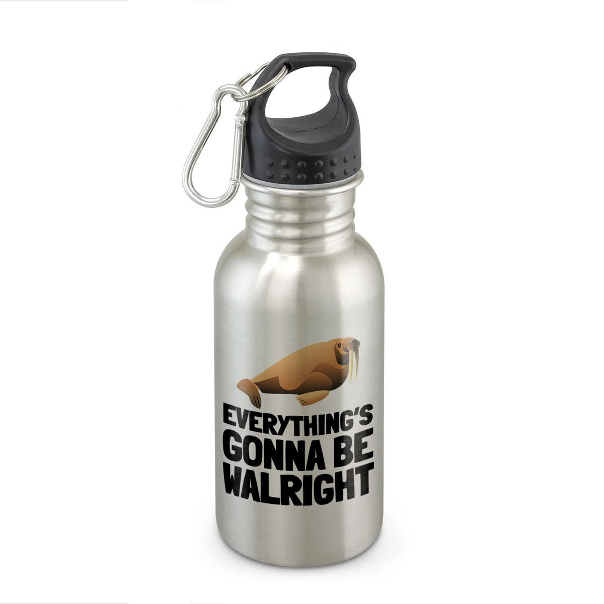 Funny Walrus Water Bottle Cute Walrus Gift Walrus Lover Present Everything39s Gonna Be Walright Graphic Tee – Feel-Good Design · Perfect For Daily Wear