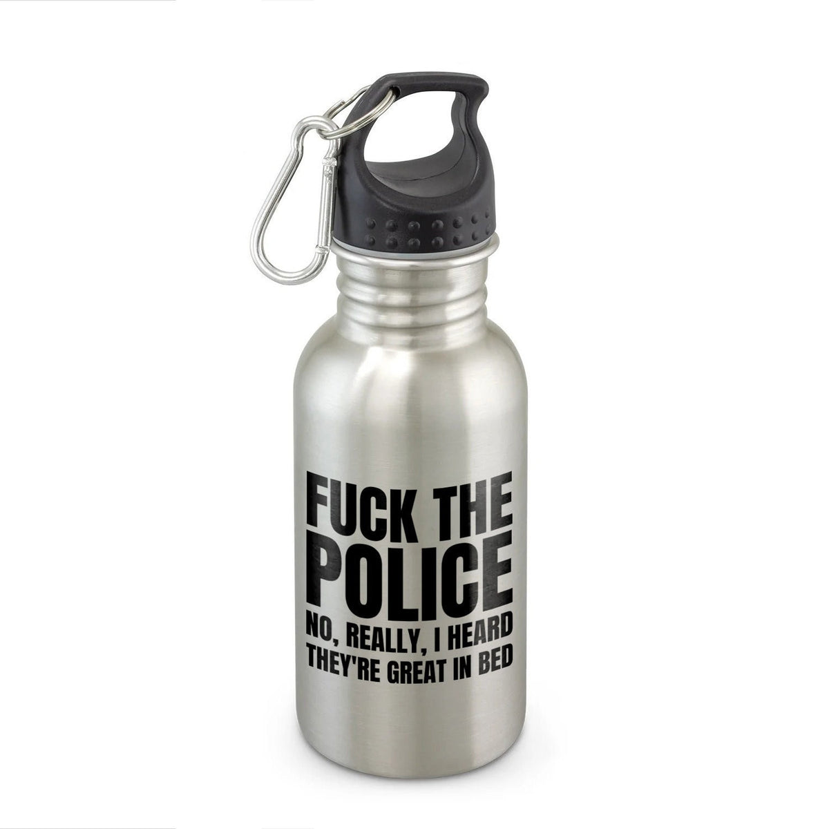 Police Water Bottle Funny Police Officer Gift Funny Cop Gift Policeman Present I Heard They39re Great In Bed Water Bottle Graphic Tee – Easygoing Wear · Top Pick For Any Outfit