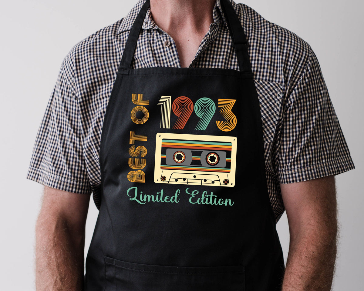 Baking Apron 31st Birthday Apron 31st Gifts Cooking 31 Years Old Apron Bbq Summer Limited Edition Best Of 1993 Limited Edition Graphic Tee – Cozy Vibes · Top Pick For Any Outfit