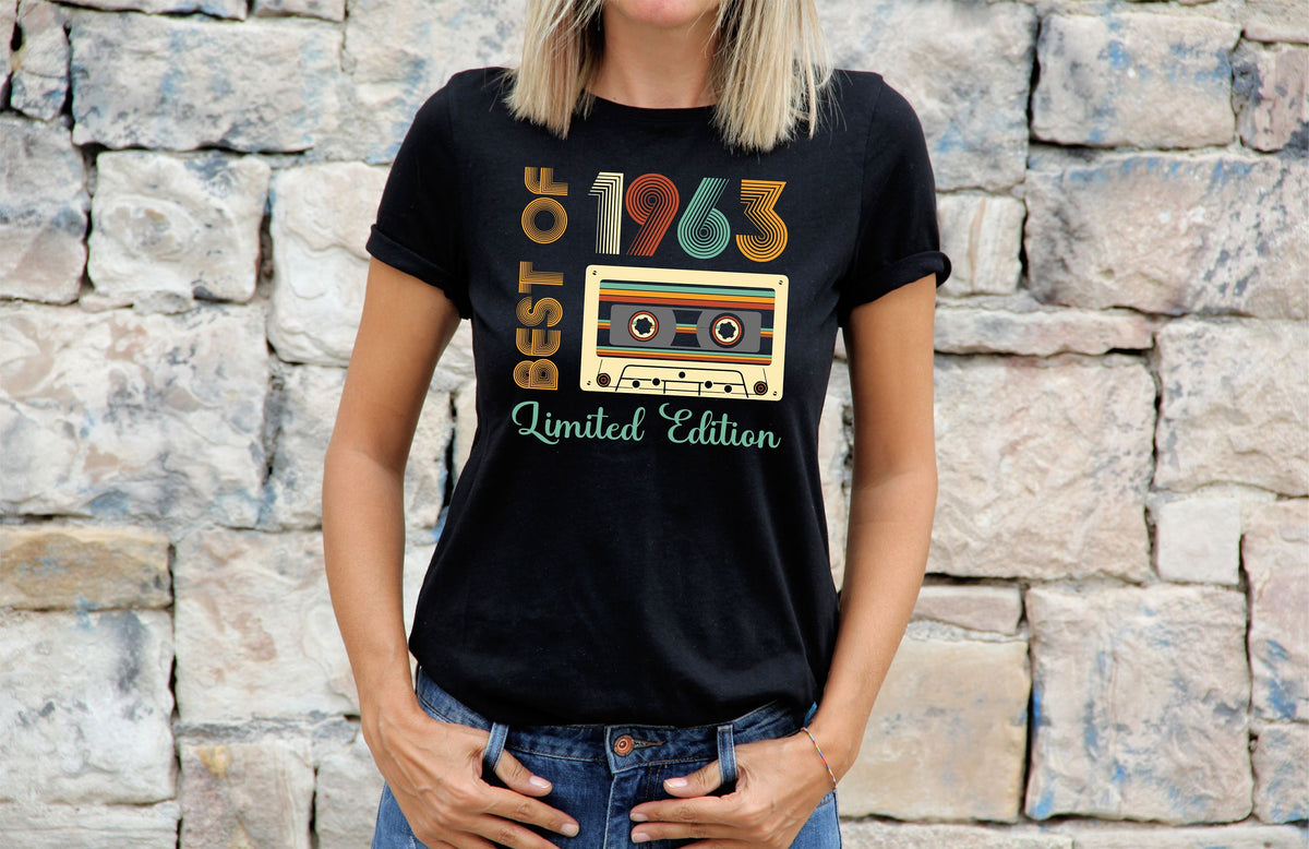 Womens 61st Birthday Gifts For Mam T Shirt Gift Present Limited Edition Best Of 1963 61th Birthday Gift For Her Graphic Tee – Warm & Stylish · Must-Have Style