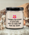 Funny Mother Candle Mothers Day Gift Funny Mom Gift Mother39s Day Present Mom Birthday Thanks For Doing It With Dad Graphic Tee – Fan Favorite · Great Gift For Fans