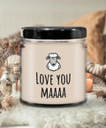 Funny Mother Candle Mothers Day Gift Funny Mom Gift Cute Sheep Mother39s Day Present Mom Birthday Love You Maaa Graphic Tee – Everyday Comfort · High-Quality Print