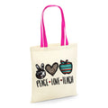 Thank You Teacher Gift 2Colour Canvas Cotton Totes Bags Peace Love Teach Tote Bag – Feel-Good Design · Perfect For Daily Wear