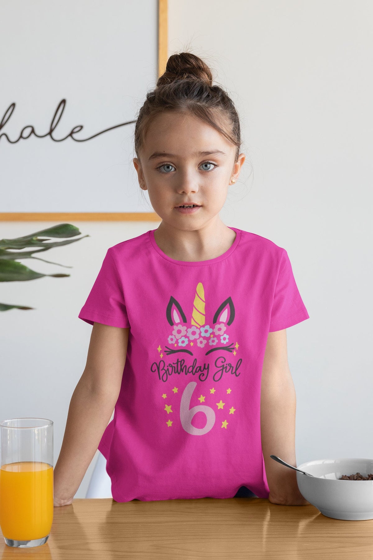 6th Birthday Girl Shirt Gifts Unicorn TShirt 6 Years Old Shirt Year Born 2017 Graphic Tee – Cozy Vibes · Top Pick For Any Outfit